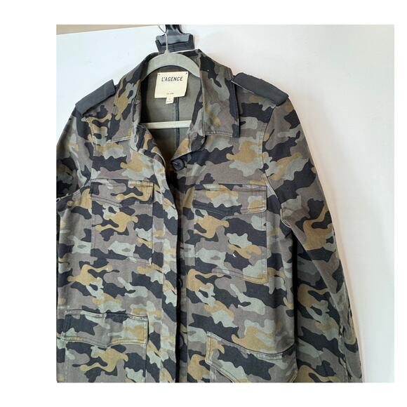 L'Agence camouflage utility jacket L - Picture 6 of 8